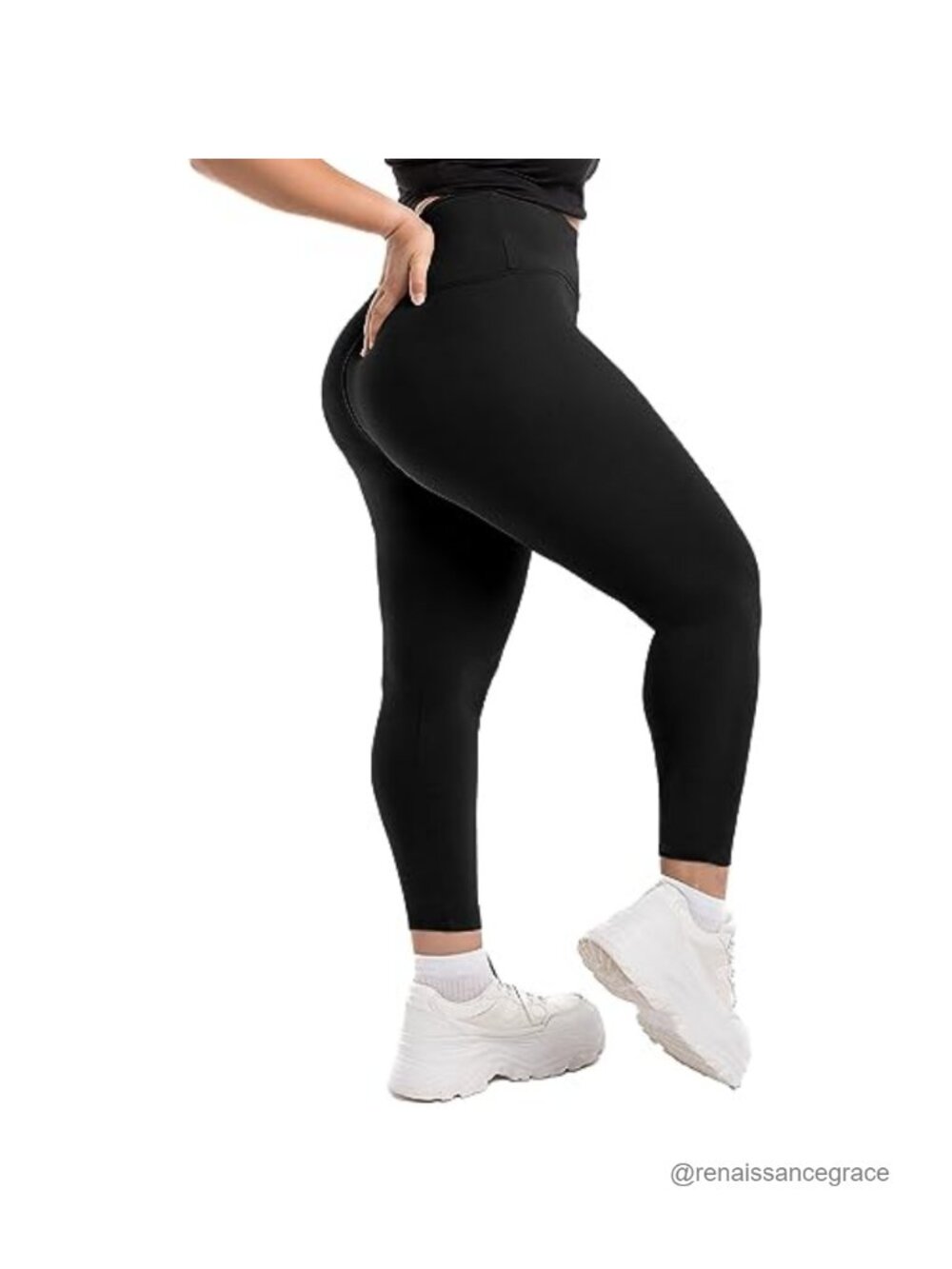 High Waist Buttery Soft Plus Size Leggings for Women, Non See-Through Tummy